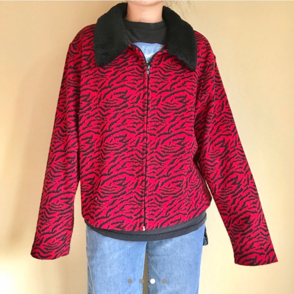 Red Zebra jacket🌹 - Picture 2 of 4